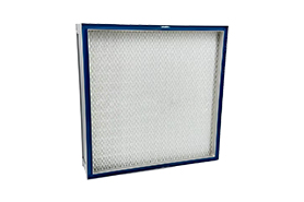 Efficient plate filter, clean room frame filter, air conditioning system frame filter